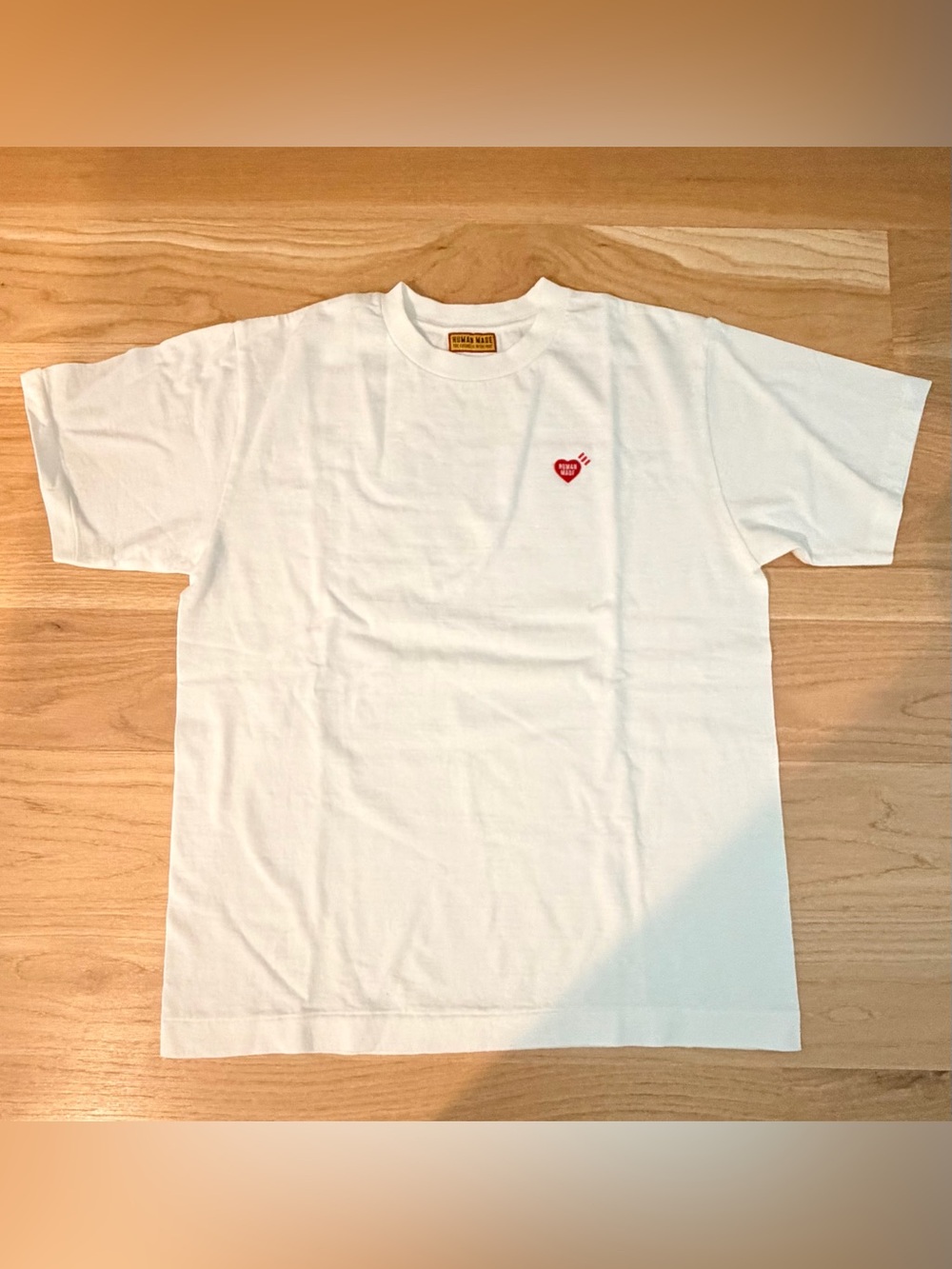 Human Made White T-Shirt w Signature Heart Logo - NWT